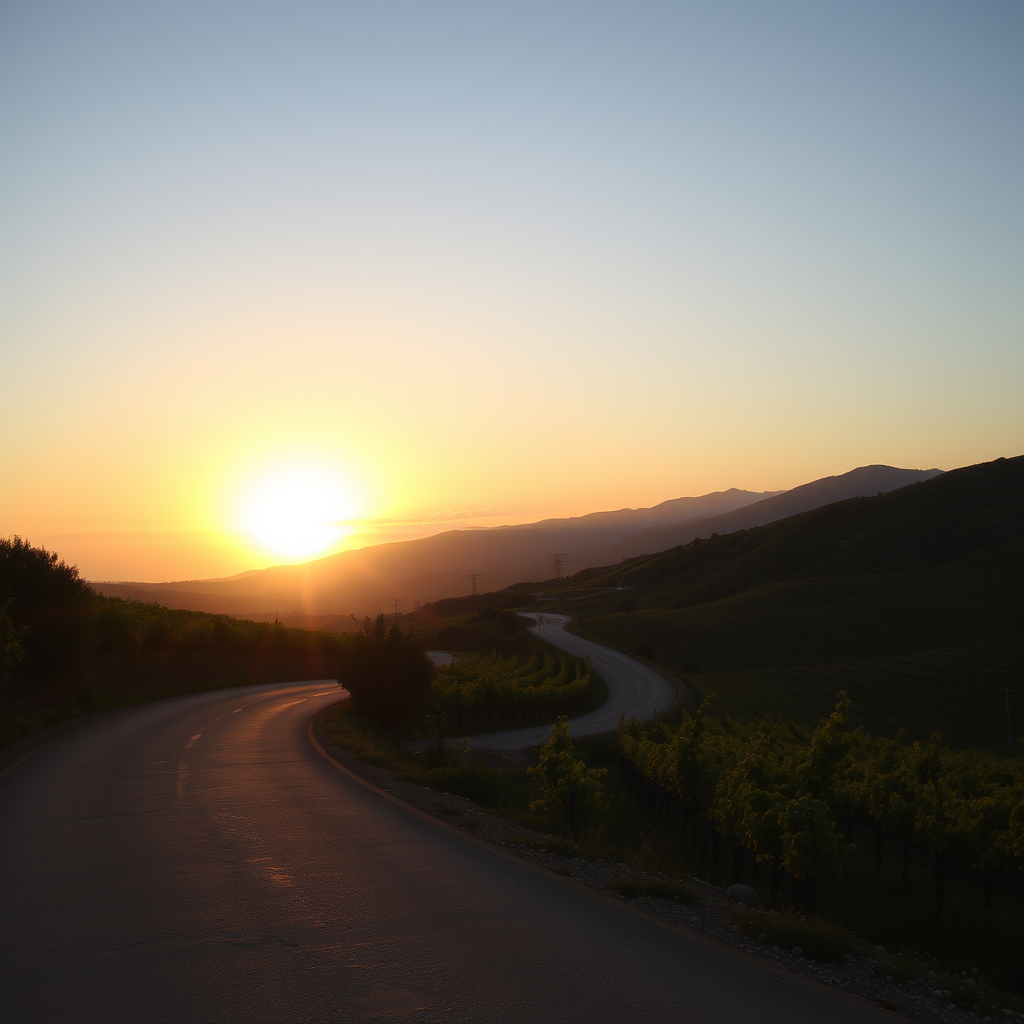 Sunset on the Stone Threshing Floor