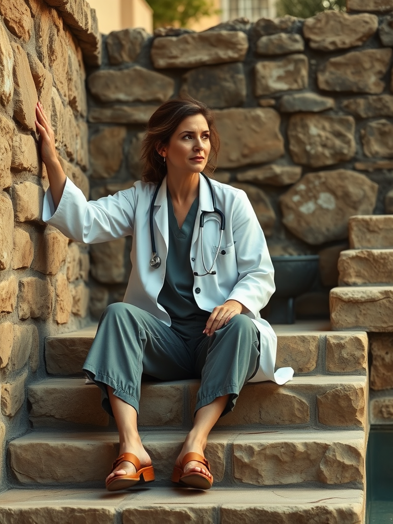 A bath-house, a grandmother, and a stubborn knee.