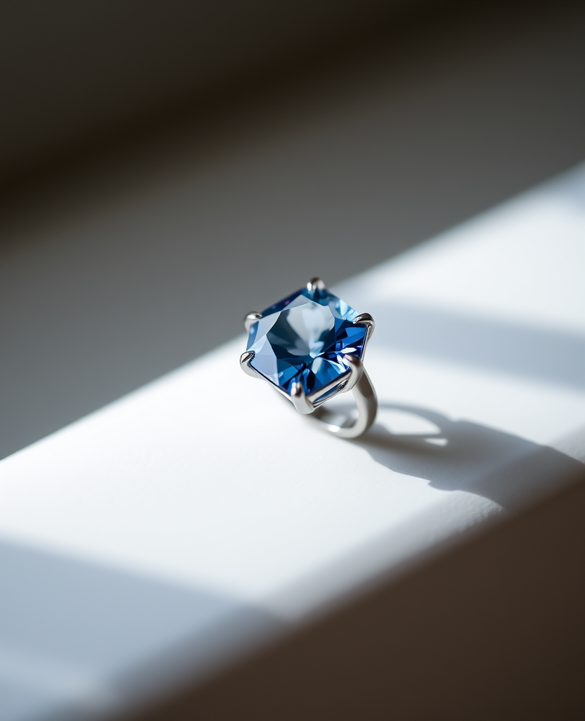 The Madagascan Sapphire Solitaire