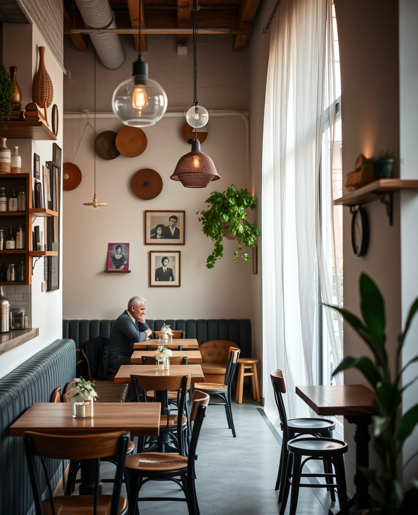 The middle room set for a private table