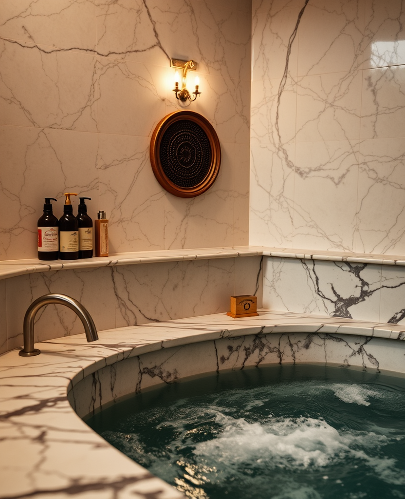 Marble bath and local products