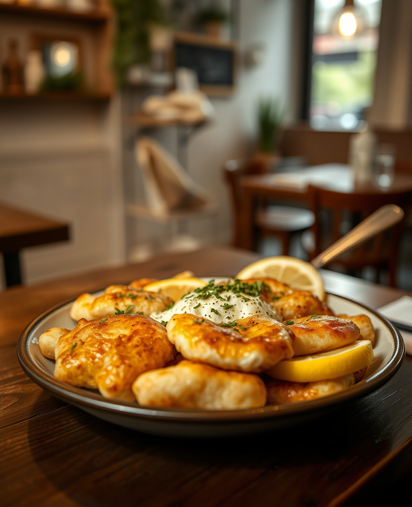 Fried Thracian kaseri cheese