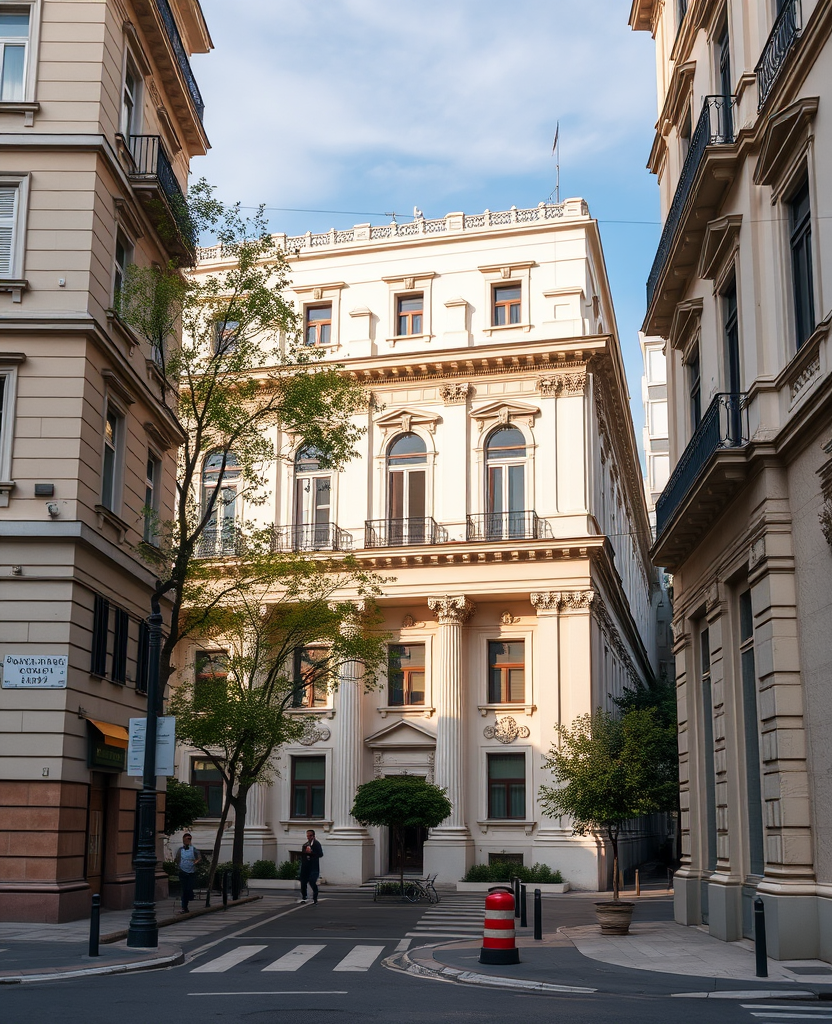 The interwar building on Skoufa Street, Kolonaki